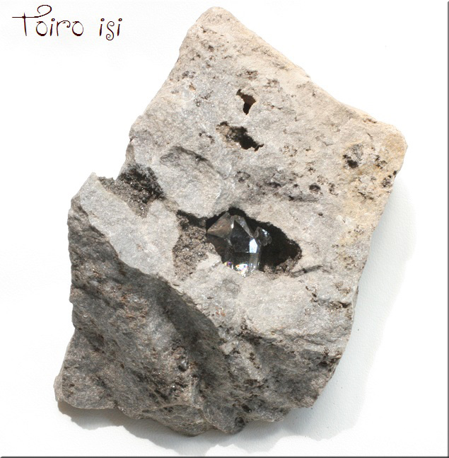ハーキマーダイヤモンド 母岩付き - トイロ石